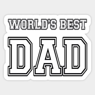 World's Best Dad Sticker